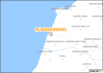 map of Plage de Sassel