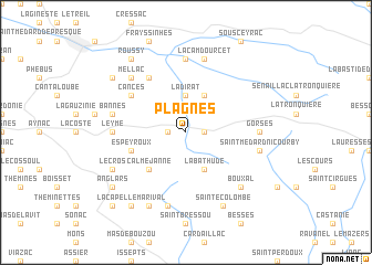 map of Plagnes