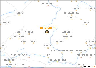 map of Plagnes