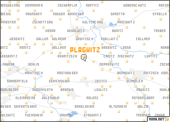 map of Plagwitz