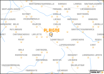 map of Plaigne