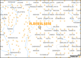 map of Plaine Alsene