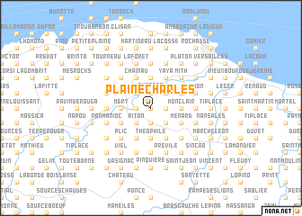 map of Plaine Charles