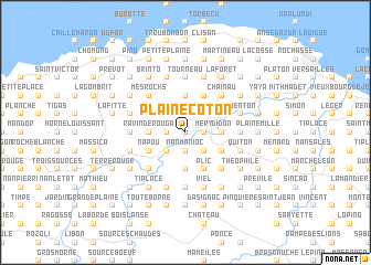 map of Plaine Coton