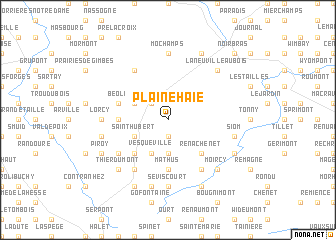 map of Plaine Haie