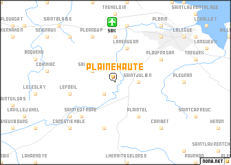 map of Plaine-Haute