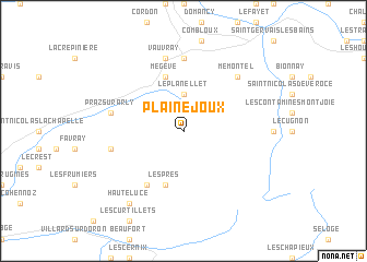 map of Plaine-Joux