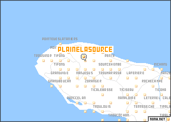 map of Plaine la Source