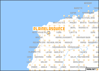 map of Plaine La Source
