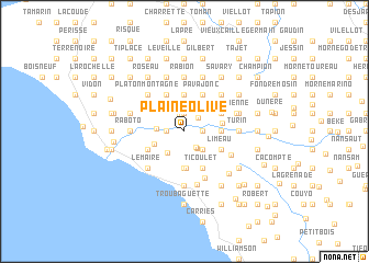 map of Plaine Olive