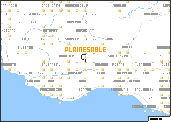map of Plaine Sable