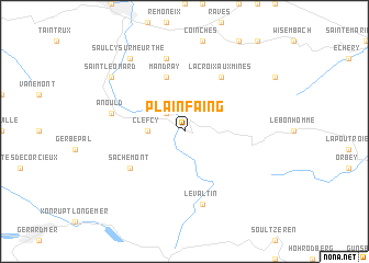 map of Plainfaing