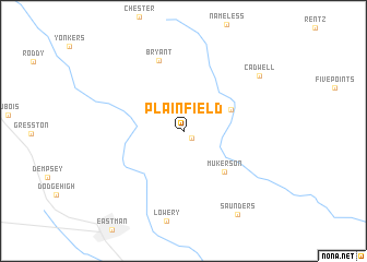 map of Plainfield