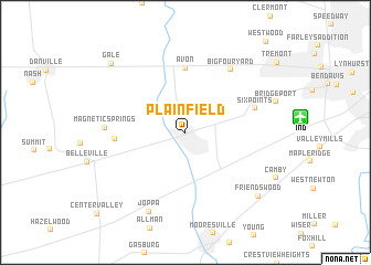 map of Plainfield