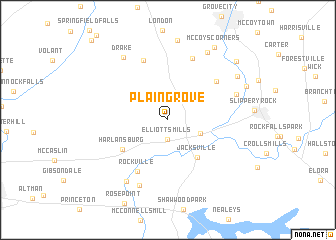 map of Plain Grove