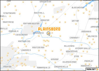 map of Plainsboro