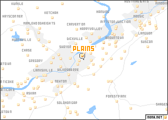 map of Plains