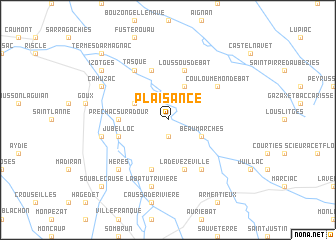 map of Plaisance