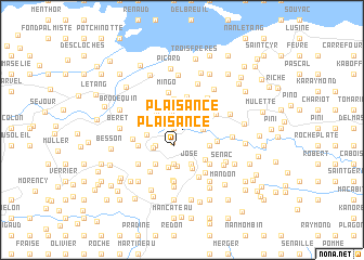 map of Plaisance