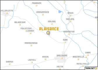 map of Plaisance