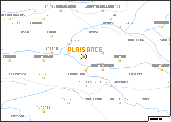 map of Plaisance