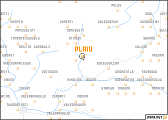 map of Plaiu