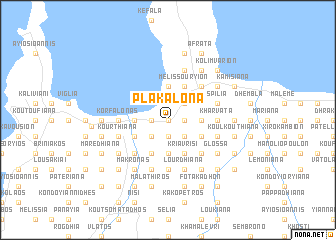 map of Plakálona