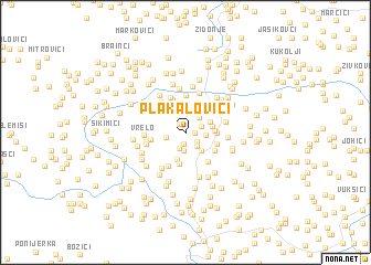 map of Plakalovići