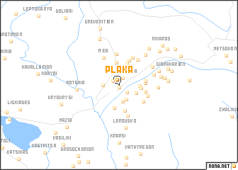 map of Pláka