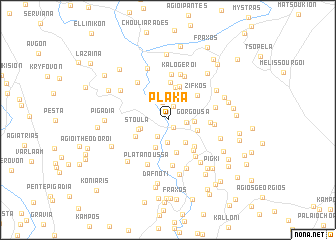 map of Pláka