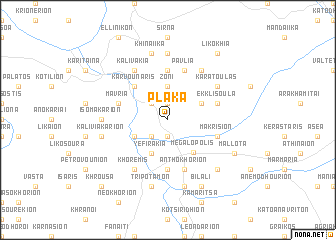 map of Pláka