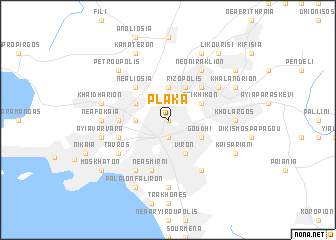 map of Pláka