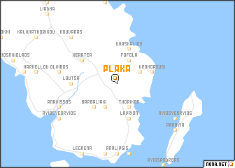 map of Pláka