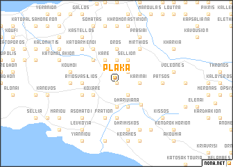 map of Pláka