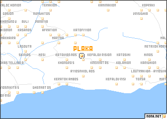 map of Pláka