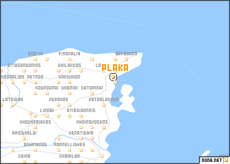 map of Pláka