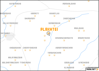 map of Plakhtei