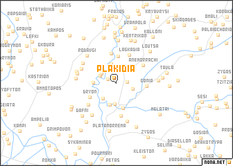 map of Plakídia