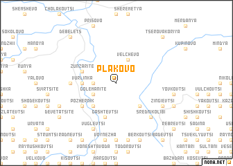 map of Plakovo