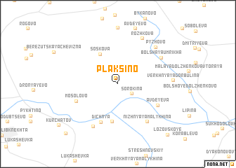 map of Plaksino