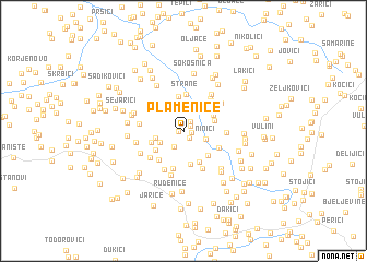 map of Plamenice