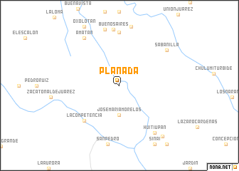 map of Planada