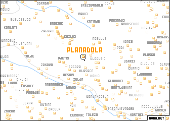 map of Plana Dola