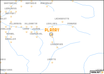 map of Planay