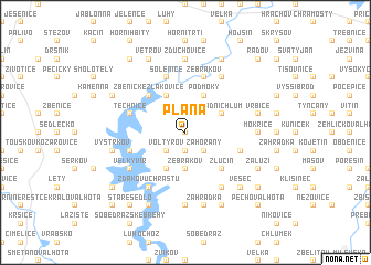 map of Plana