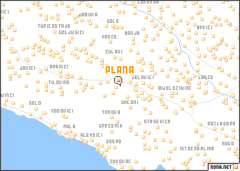 map of Plana