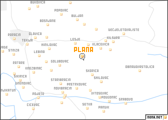 map of Plana