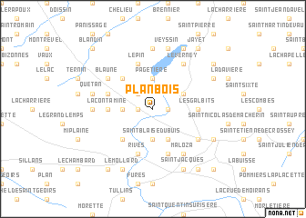 map of Plan Bois