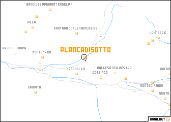map of Planca di Sotto
