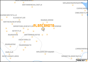 map of Plan Camota